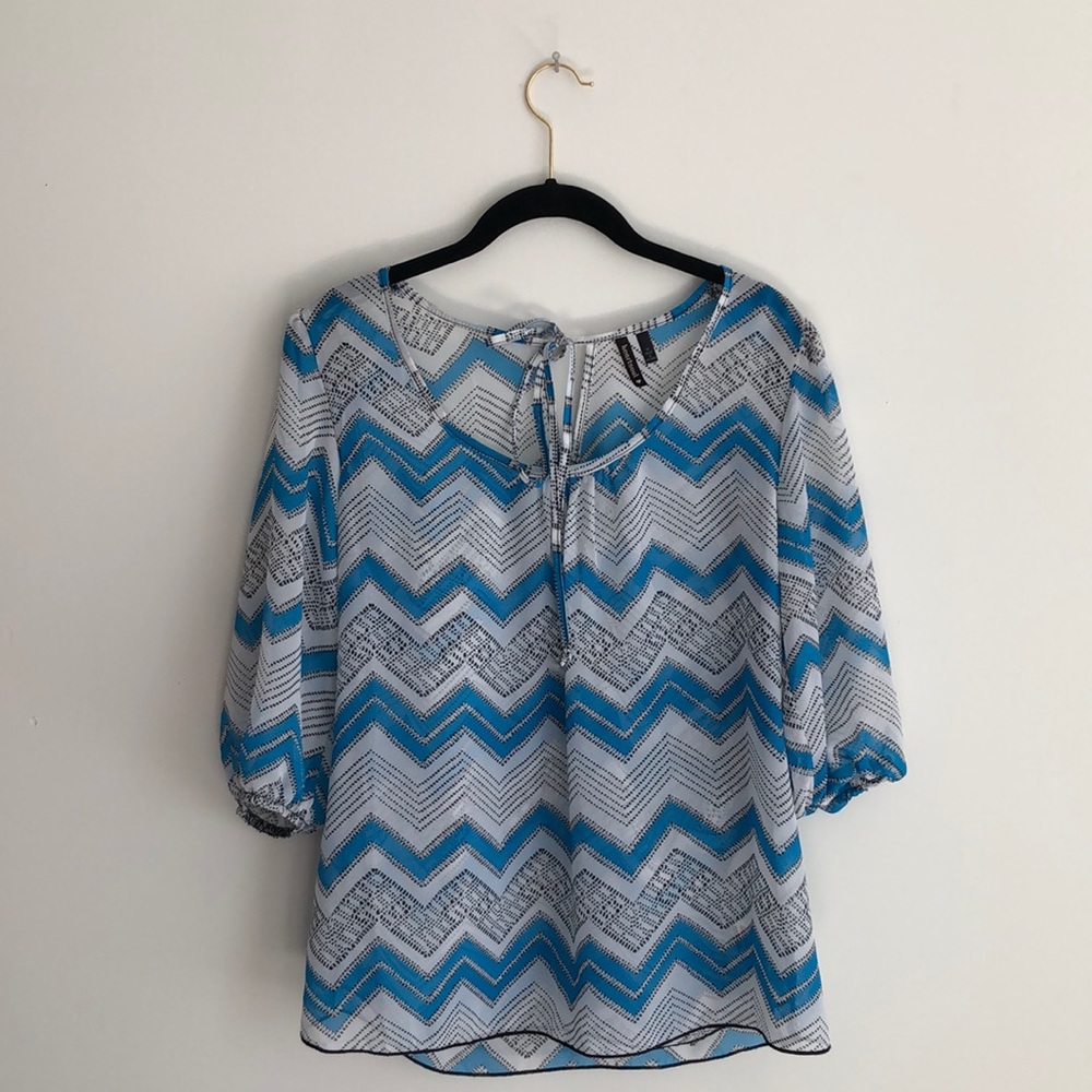 Open back blouse
